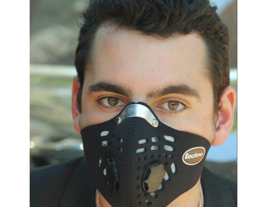 Masque anti-pollution Respro Ultralight vert pour cycliste