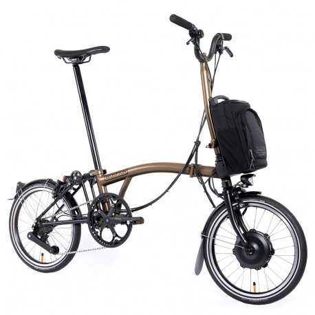 Vélo pliant électrique Brompton Electric P Line Urban 4 vitesses - Guidon H