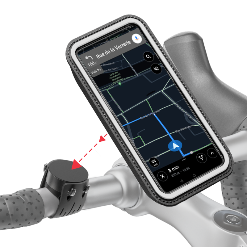 Support de téléphone portable en silicone pour vélo