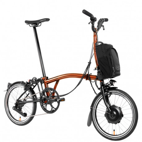 Vélo pliant électrique Brompton Electric P Line Explore 12 vitesses - Guidon M