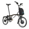 Vélo pliant Brompton Electric C Line Explore Black Lacquer (guidon H)