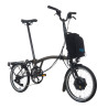 Brompton Electric C Line Explore Black Lacquer + porte-bagages (guidon H)