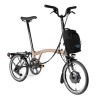 Brompton Electric C Line Explore Dune Sand + porte-bagages (guidon H)