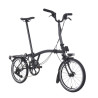 Brompton P Line Explore Midnight Black + porte-bagages (guidon M)