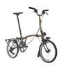 Brompton P Line Explore Bronze Sky + porte-bagages (guidon M)