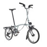 Brompton P Line Explore Lunar Ice + porte-bagages (guidon H)