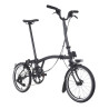 Vélo pliant Brompton P Line Explore Midnight Black (guidon H)