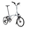 Vélo pliant Brompton P Line Explore Lunar Ice (guidon H)