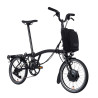 Brompton Electric P Line Urban Midnight Black + porte-bagages (guidon M)