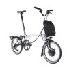 Brompton Electric P Line Urban Lunar Ice + porte-bagages (guidon M)