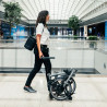 Vélo pliant Brompton Electric P Line Urban roulettes (guidon M)