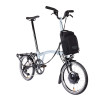 Brompton Electric P Line Urban Lunar Ice + porte-bagages (guidon H)