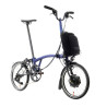 Vélo pliant Brompton Electric P Line Urban Bolt Blue Lacquer (guidon H)