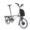 Brompton Electric P Line Explore Bronze Sky + porte-bagages (guidon M)