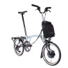 Brompton Electric P Line Explore Lunar Ice + porte-bagages (guidon H)