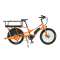 Vélo cargo électrique Yuba Kombi E5 orange