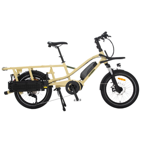 Vélo cargo électrique Yuba FastRack V2 latte