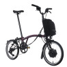 Brompton Electric C Line Explore Black Lacquer + porte-bagages (guidon M)