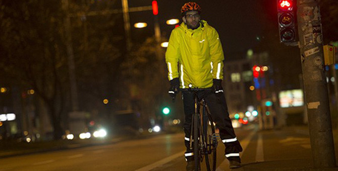 Brassard réfléchissant velcro jaune fluo - Équipement cycliste sur
