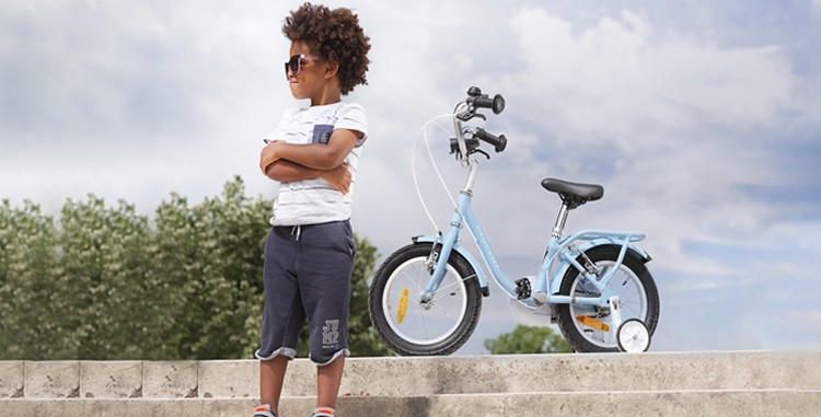Vélo d'enfant 14 pouces mixte pour l'apprentissage